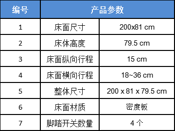 移动四向浮动摄影平床参数