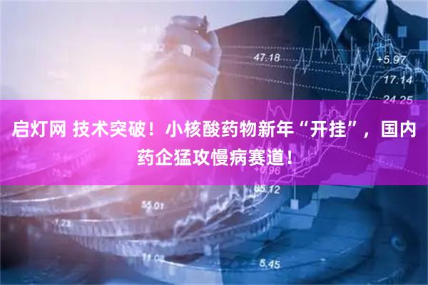 启灯网 技术突破！小核酸药物新年“开挂”，国内药企猛攻慢病赛道！