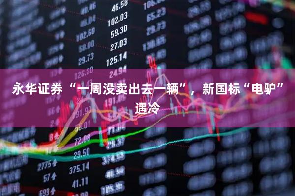 永华证券 “一周没卖出去一辆”，新国标“电驴”遇冷