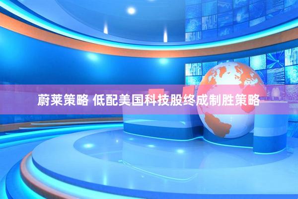 蔚莱策略 低配美国科技股终成制胜策略