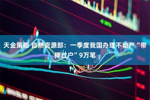 天金策略 自然资源部：一季度我国办理不动产“带押过户”9万笔