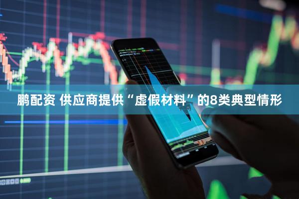 鹏配资 供应商提供“虚假材料”的8类典型情形
